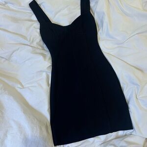 Bec + Bridge Black Bodycon Mini Dress Sweetheart neckline bustier